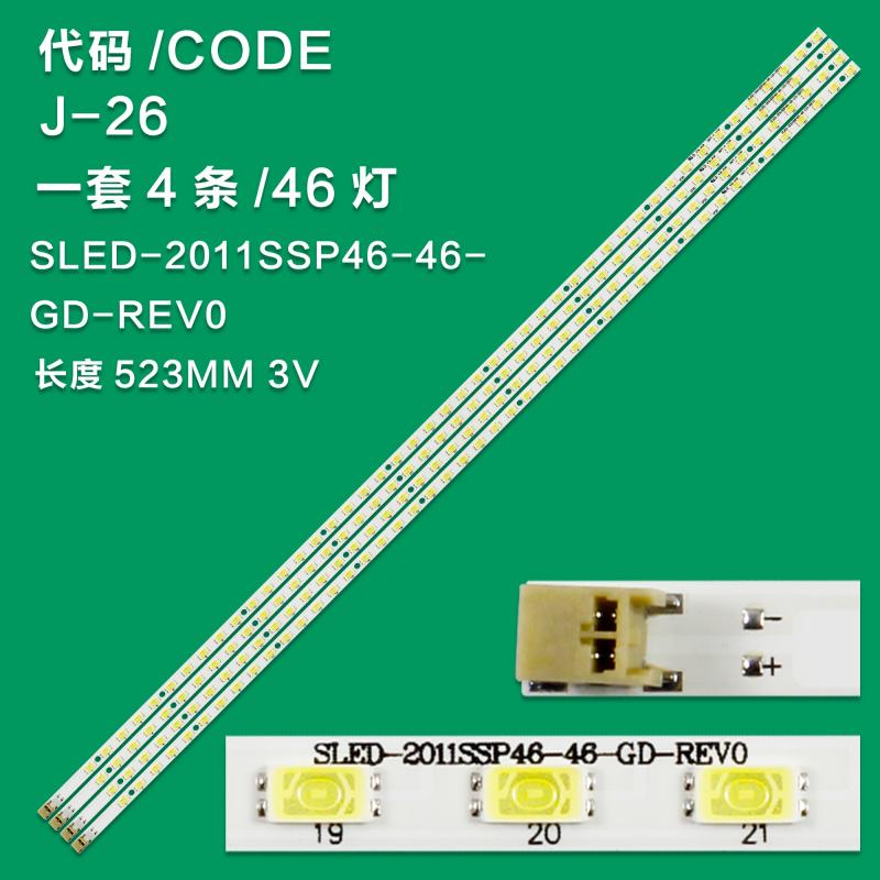 J-26 For Voor LCD-46LX530A LCD-46LX830A SLED-2011SSP46-46-GD-REV0 46led 523Mm 100% Nieuwe Led Backlight Strip