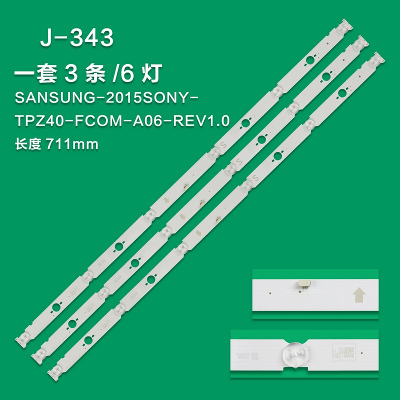 J-343 New LCD TV Backlight Strip SAMSUNG_2015SONY_TPZ40_FCOM_A06-REV1.0_151014 For Sony KDL-40RD453, KDL-40WD650, KDL-40WD653
