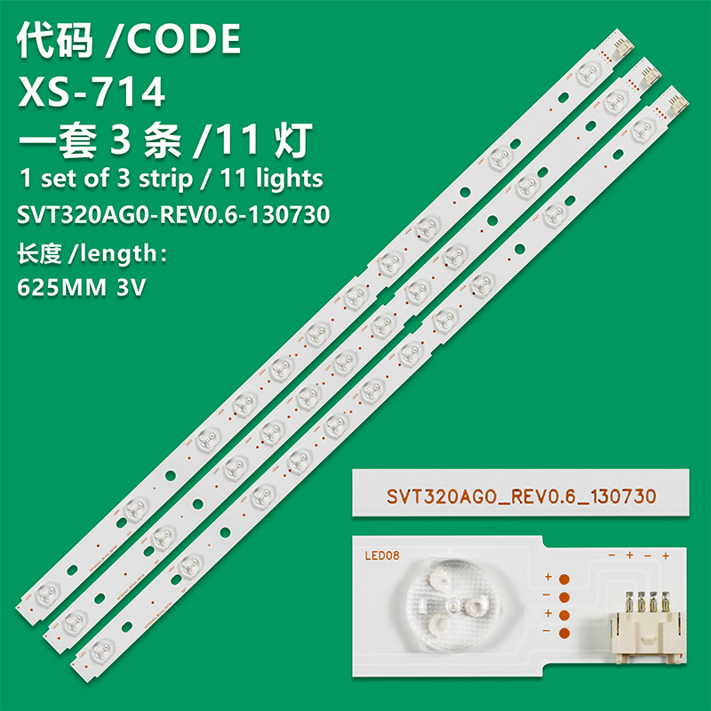XS-714  New SVT320AG0-REV0.6 For Toshiba 32L3300 32D3503V1W LED Backlight strips