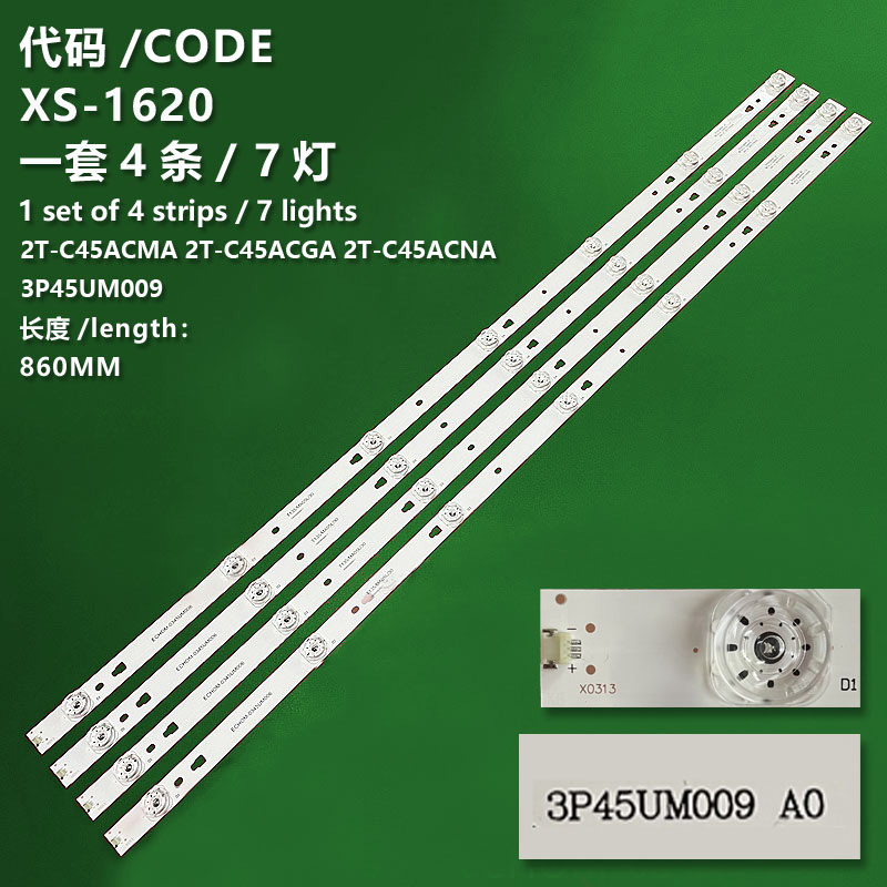 XS-1620 New LCD TV Backlight Strip 2T-C45ACMA 2T-C45ACGA 2T-C45ACNA 3P45UM009 Suitable For Sharp 45INCH TV