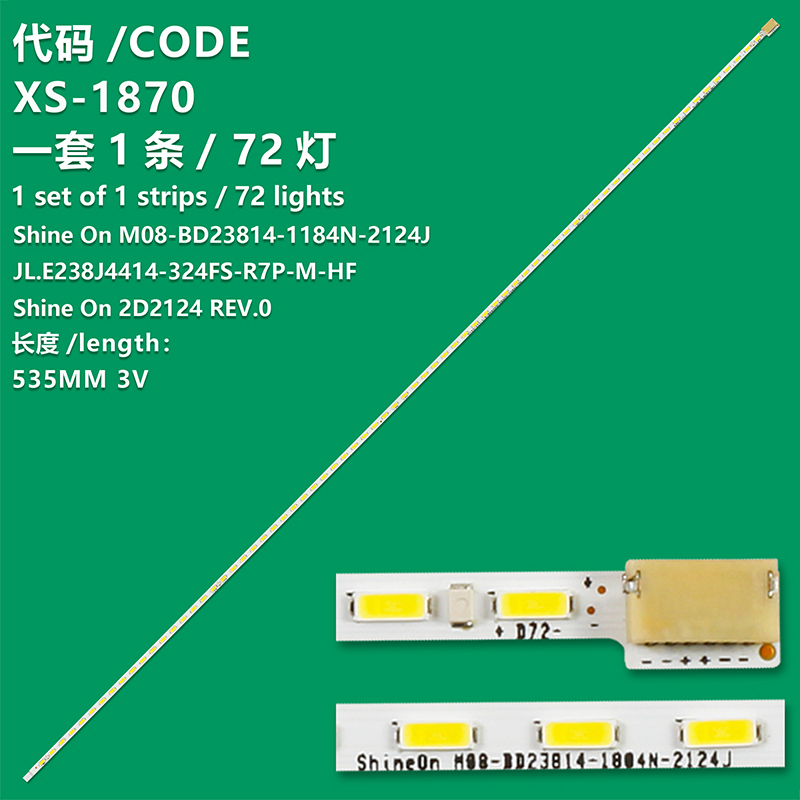 XS-1870 New LCD TV Backlight Strip Shine On 2D2124 REV.0 For HP 24Y Hstnd-9751-V