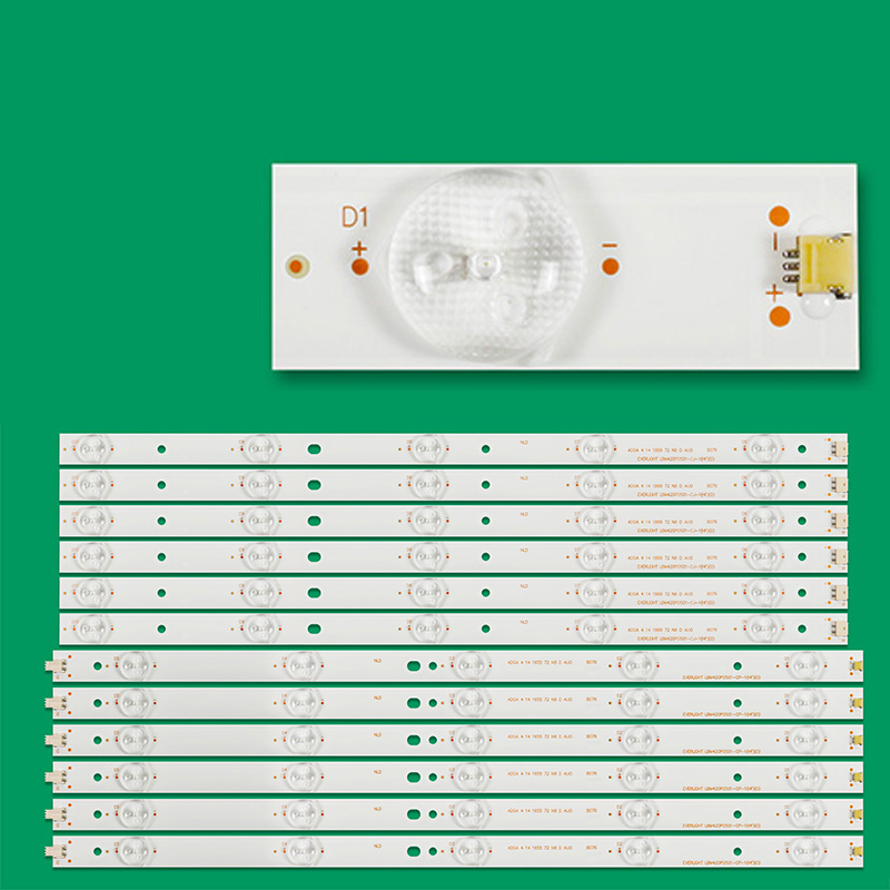 6PCS New LCD TV Backlight Universal Light Strip 5+5 Lights Suitable For All Brands Of TV