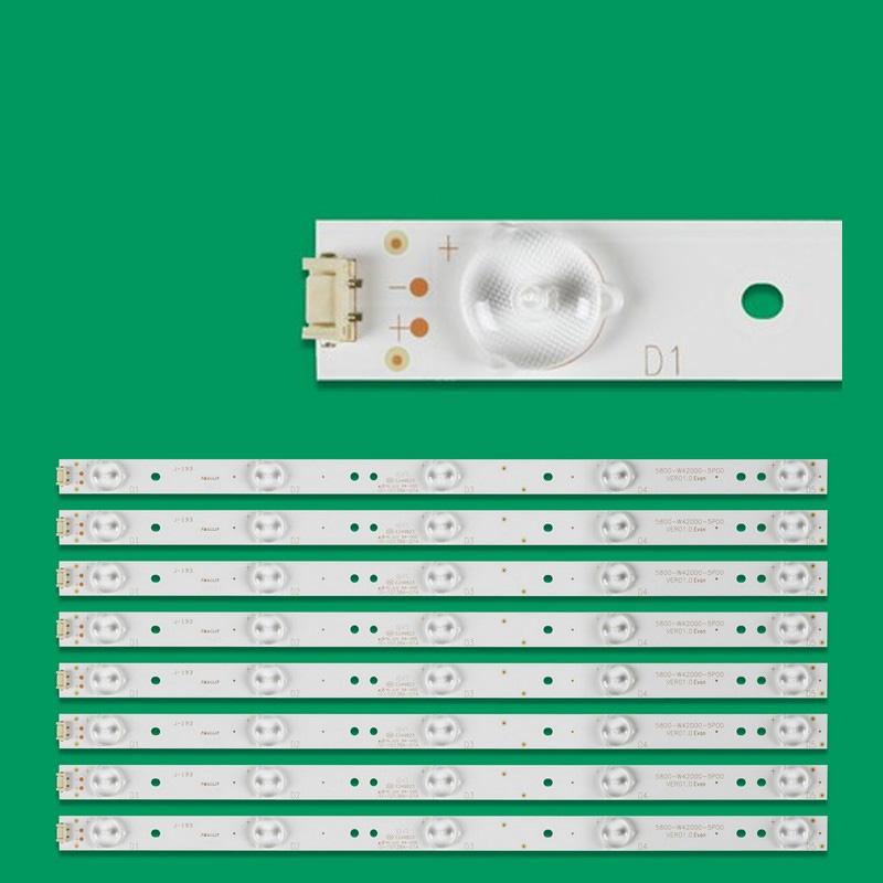 8PCS New LCD TV Backlight Universal Light Strip 5 Lights For All Brands Of TV