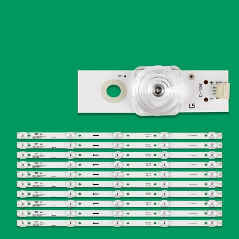 10PCS=5LED New LCD TV Backlight Universal Light Strip 5 Lights For All Brands Of TV