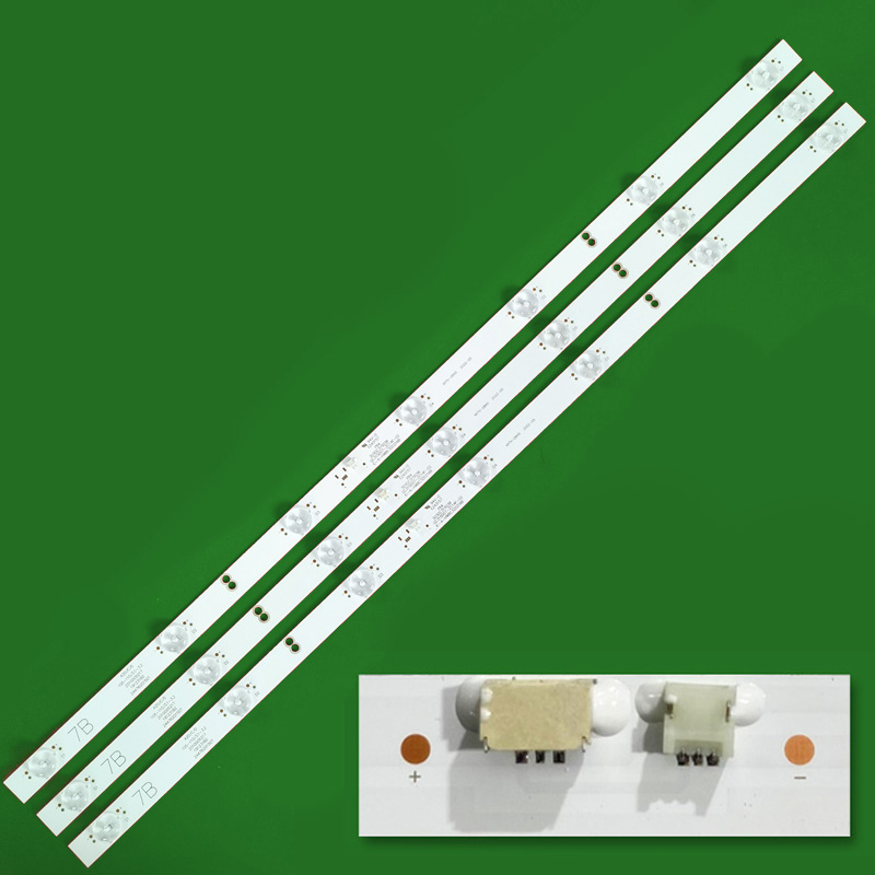 XS 3PCS=7LED New LCD TV Backlight Universal Light Strip 7 Lights Suitable For All Brands Of TV Convex lens