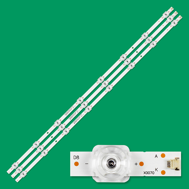 3PCS New LCD TV Backlight Universal Light Strip 8 Lights Suitable For All Brands Of TV