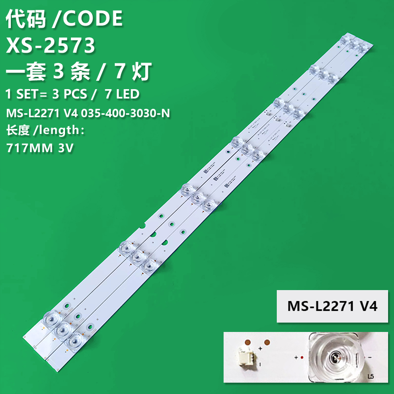 XS-2573 New LCD TV backlight strip MS-L2271 V4 035-400-3030-N for Pioneer LED-40B570P 40B670P 40B680 PPTV 40C4 40DF5 Skyworth 40C4