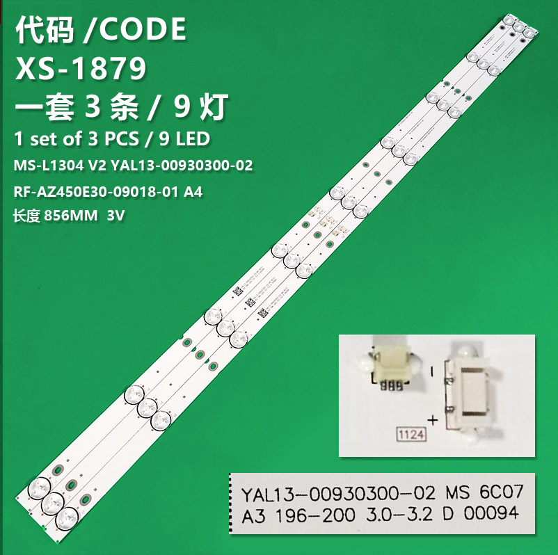 XS-1879 New LCD TV backlight strip MS-L1304 V2 YAL13-00930300-02 RF-AZ450E30-0901S-01 A4 for Skyworth 45E5E