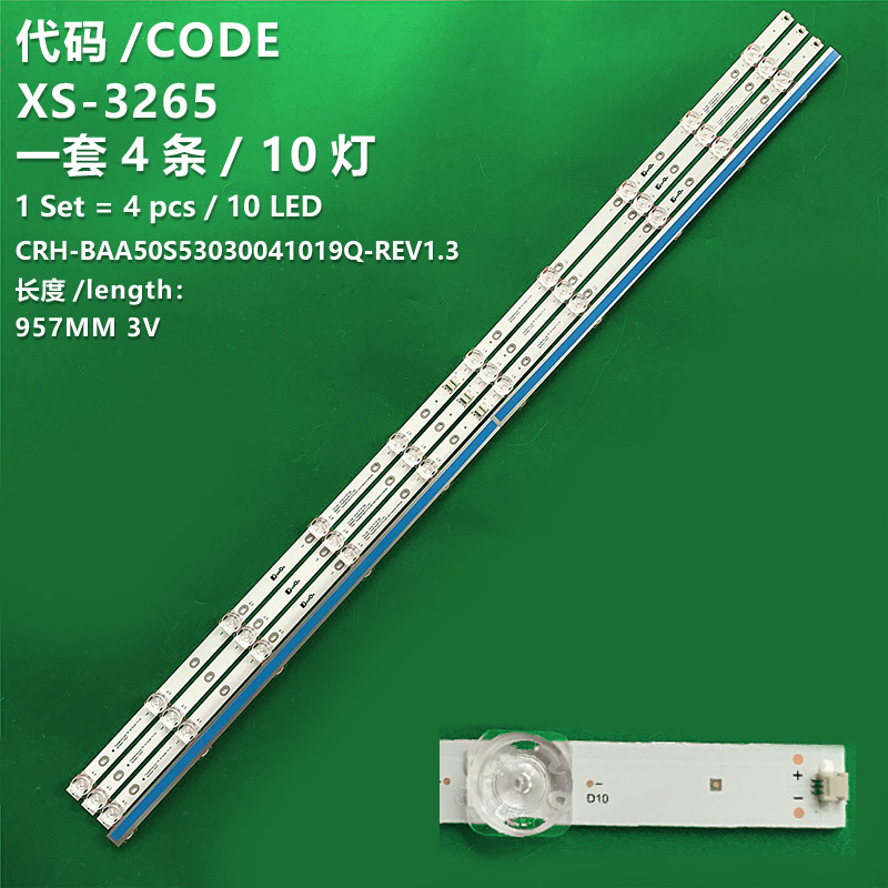 XS-3265 Brand New LCD TV Backlight Strip CRH-BAA50S53030041019Q-REV1.3 Suitable for Haier H50S5UG PRO