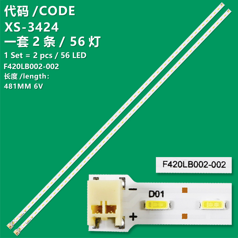 XS-3424 LED Backlight Strips For Kdl-42ex441 Kdl-42ex440 Kdl-42ex443 F420LB002-002 FOXCONN E253117
