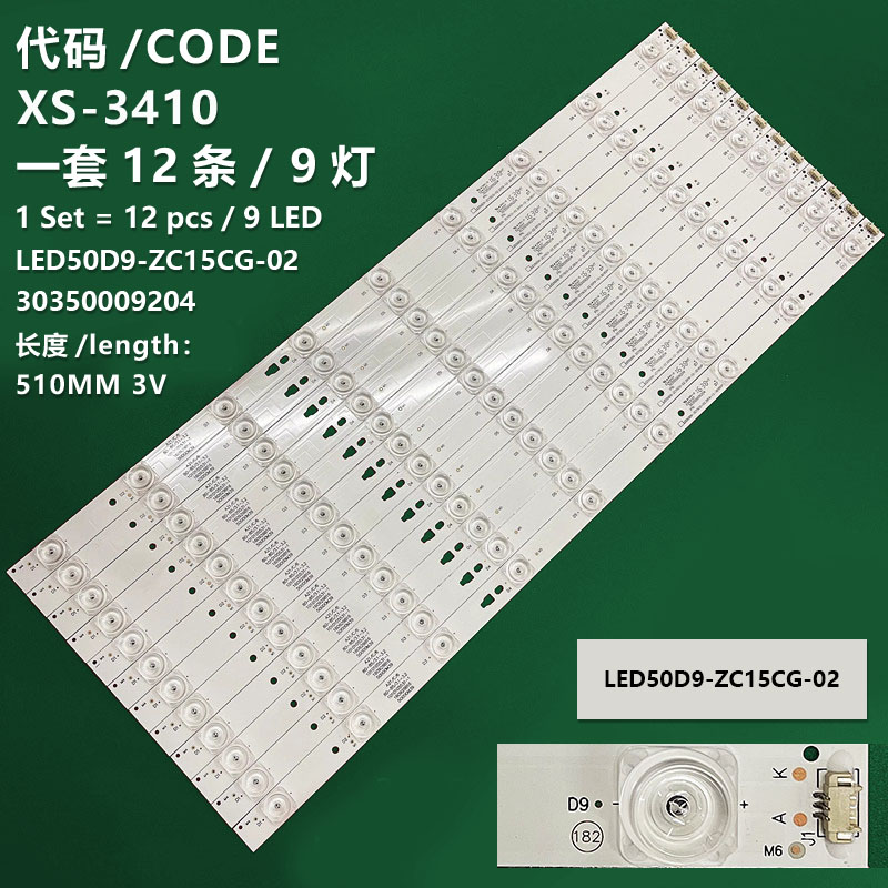 XS-3410 New LCD TV backlight strip  LED50D9-ZC15CG-02 30350009204  for Konka S50U LED50K510 Haier LS50AL88U62