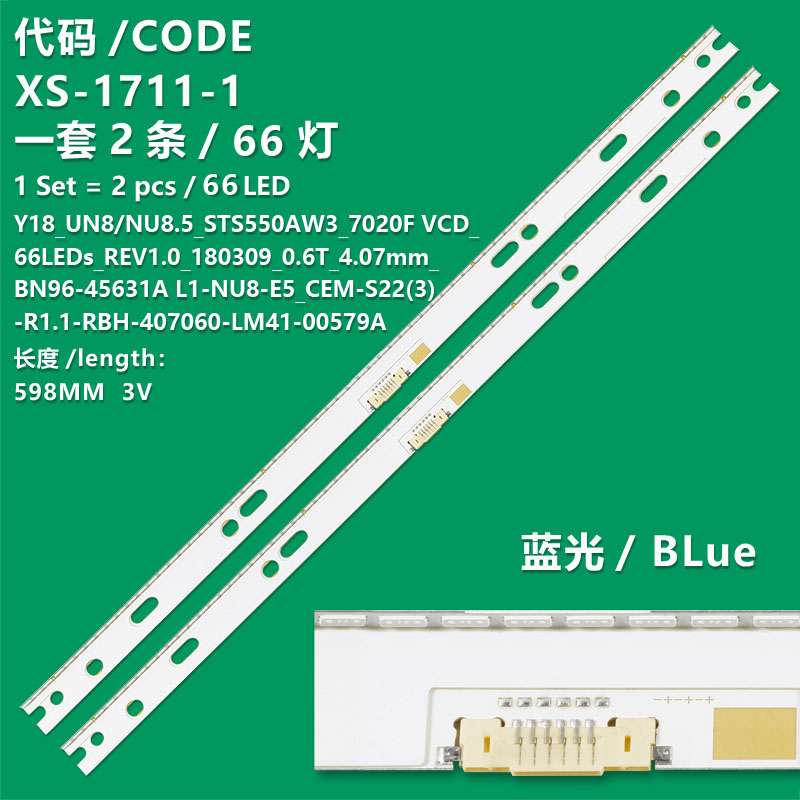 XS-1711-1 New LCD TV Backlight Strip BN96-46467A For Samsung QN55Q65FNF QE55Q6FNAT QN55Q6FNAF QN55Q6FNAP q55q6fnas QA55Q6FNAK