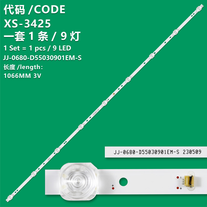 XS-3425 New LCD TV backlight strip  JJ-0680-D55030901EM-S for 55inch TV